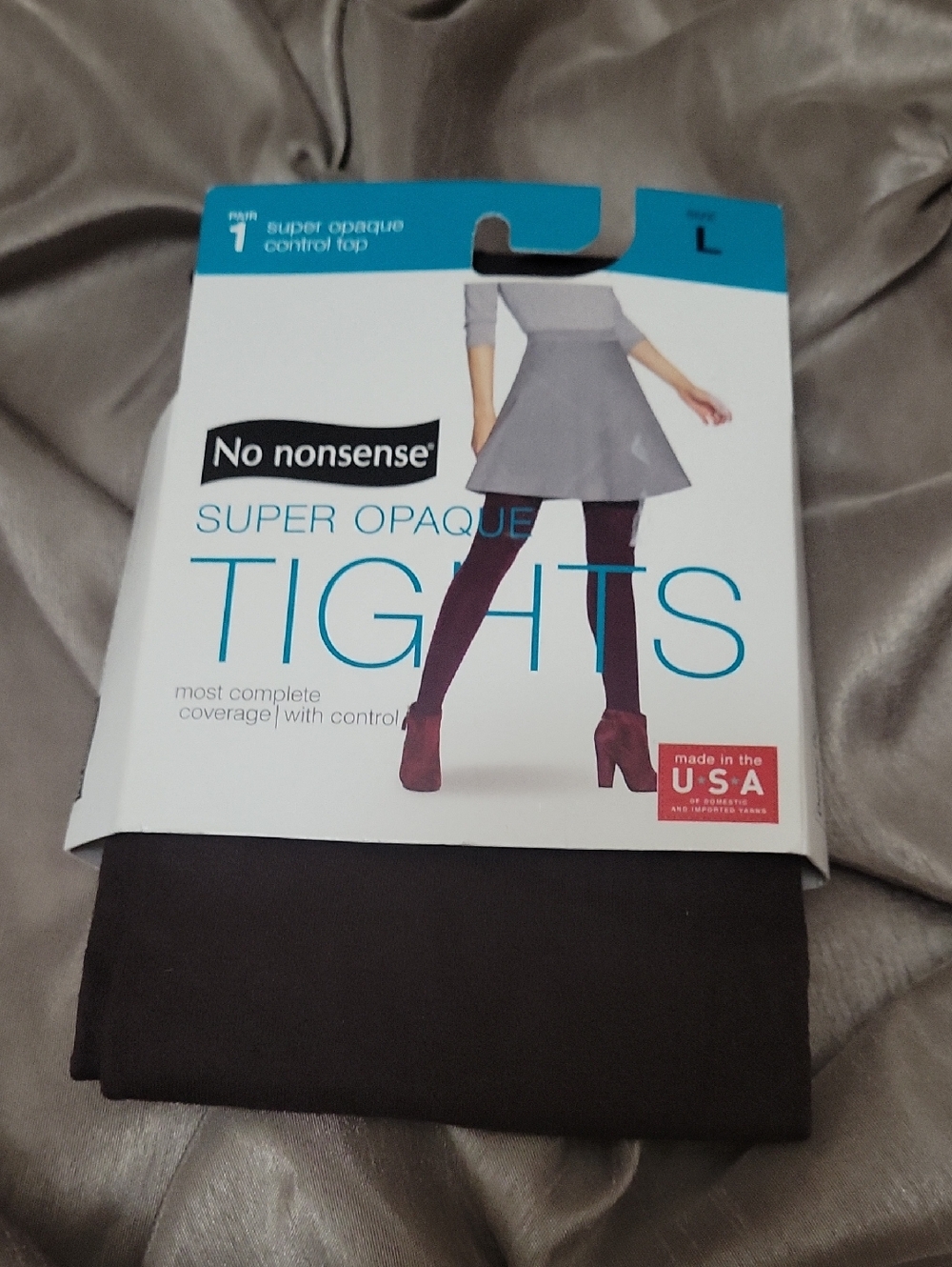 Vintage No Nonsense Super Opaque Control Top Tights in Espresso
